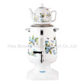 Sf-3316 (black) Turkish Samovar, Electric Kettle, Iranian, Russian Samovar with Ceramic Teapot